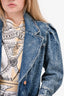 Isabel Marant Etoile Blue Denim Blazer Jacket Est. Size S/M