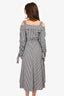 Prada Black/White Checkered Belted Dress Est. Size 36
