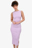 Anna Quan Lilac Knit Sleeveless Dress Size 4