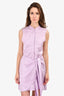 Bondi Born Lilac Sleeveless Wrap Skirt Mini Dress Size S