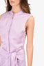 Bondi Born Lilac Sleeveless Wrap Skirt Mini Dress Size S