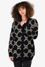 Gucci Black/Beige Monogram Reversible Cardigan Size S