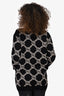 Gucci Black/Beige Monogram Reversible Cardigan Size S