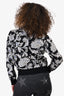 Louis Vuitton 2017 Black/White Knit Zip-Up Bomber Jacket Size S