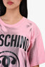 Moschino Couture Pink Logo T-Shirt Size 42