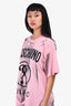 Moschino Couture Pink Logo T-Shirt Size 42
