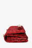 Valentino Red Calf Hair Leopard Print 'Va Va Voom' Shoulder Bag