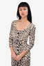 Dolce & Gabbana Leopard Print Silk Knee length Dress Size 40
