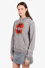 J.W. Anderson Grey Coke Boots Pullover Hoodie Size S