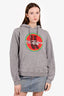 J.W. Anderson Grey Coke Boots Pullover Hoodie Size S