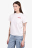 Sandro White 'Amour' T-Shirt Size S Mens