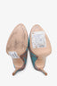 Elisabetta Franchi F/W 17 Blue/Mauve Floral Applique Heeled Boots size 38