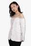 Gabriela Hearst Ivory Wool/Silk Off-the-Shoulder Blazer Size 6