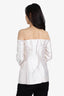 Gabriela Hearst Ivory Wool/Silk Off-the-Shoulder Blazer Size 6