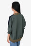 Sacai Blue/Green Knit/Nylon Crew Neck Sweater Size 3