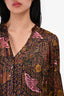 Ba&Sh Brown Printed Blouse Size 0