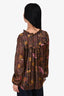 Ba&Sh Brown Printed Blouse Size 0