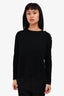 Vince Black Cashmere Blend Knit Backless Sweater Size S