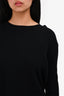 Vince Black Cashmere Blend Knit Backless Sweater Size S