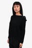 Vince Black Cashmere Blend Knit Backless Sweater Size S