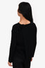 Vince Black Cashmere Blend Knit Backless Sweater Size S