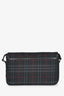 Burberry Black Tartan Canvas/Leather Tartan Messenger Bag