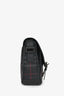 Burberry Black Tartan Canvas/Leather Tartan Messenger Bag
