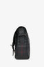 Burberry Black Tartan Canvas/Leather Tartan Messenger Bag