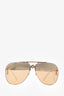 Versace Gold Mirrored Lens Sunglasses