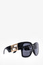 Versace Black Oversized Square Frame Sunglasses