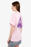 Palm Angels Pink Printed T-Shirt Men's Size S