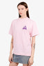 Palm Angels Pink Printed T-Shirt Men's Size S