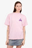 Palm Angels Pink Printed T-Shirt Men's Size S