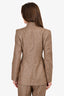 Akris Brown Cashmere/Silk Checked Blazer + Pants Set Est. Size S