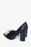 Mulberry Black Leather Bow Pumps Size 38