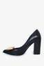Mulberry Black Leather Bow Pumps Size 38