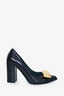 Mulberry Black Leather Bow Pumps Size 38
