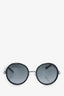 Jimmy Choo Black Frame Andie/S/N Round Sunglasses