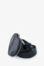 Saint Laurent Black Python Monogram Heart-shaped Belt Bag