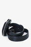 Saint Laurent Black Python Monogram Heart-shaped Belt Bag