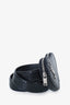 Saint Laurent Black Python Monogram Heart-shaped Belt Bag