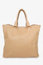 Prada Beige Vitello Daino Leather Tote with Strap