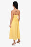 Tularosa Yellow Smocked 'Amora' Midi Dress Size M