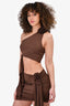 Lovers & Friends Brown Rosette 'Cordelia' Top + Skirt Set Size S/M