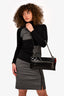 Pre-Loved Chanel™ 2008/09 Black Patent Kaleidoscope Chain Shoulder Bag
