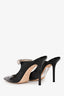 Jimmy Choo Black Patent Leather Pearl Detail Heels Size 6.5