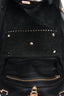 Valentino Black Leather Rockstud Tote with Strap