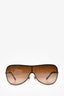 Versace Brown Shield Sunglasses