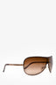 Versace Brown Shield Sunglasses