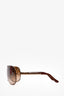 Versace Brown Shield Sunglasses